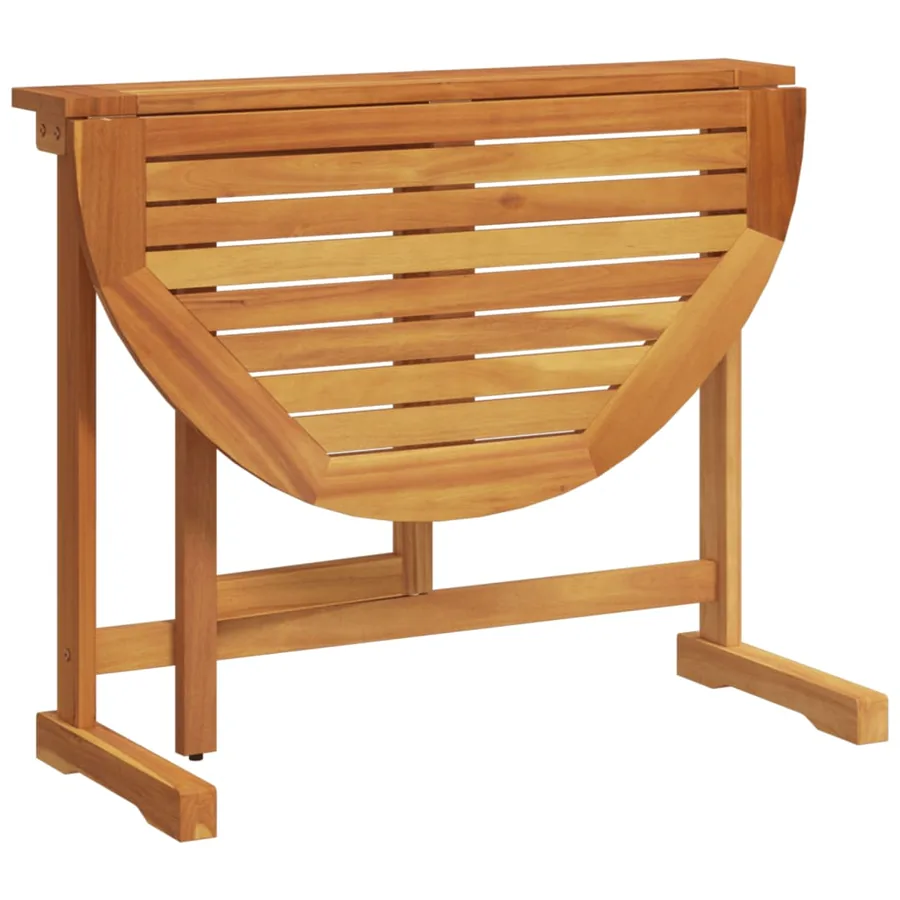 Ensemble à manger de jardin pliable 3 pcs bois d'acacia massif - 7