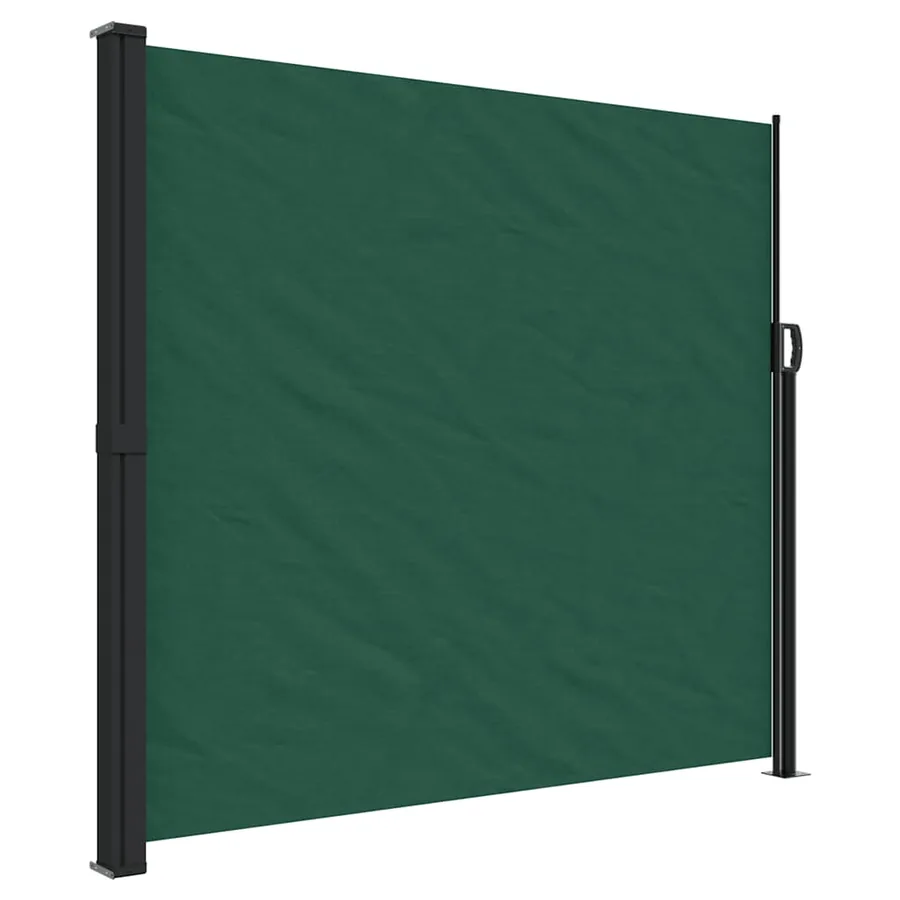 Auvent latéral rétractable vert foncé 180x600 cm - 2