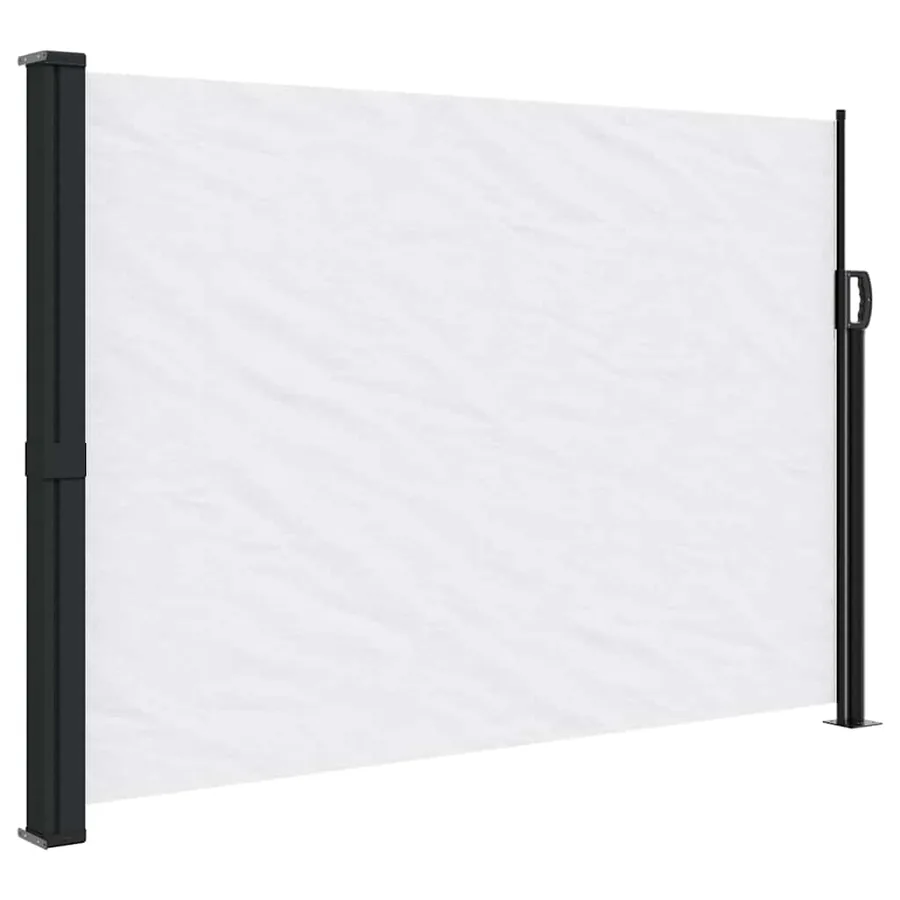 Auvent latéral rétractable blanc 140x600 cm - 2