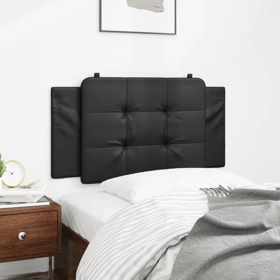 Coussin de tête de lit Zadar noir 100 cm similicuir - 3