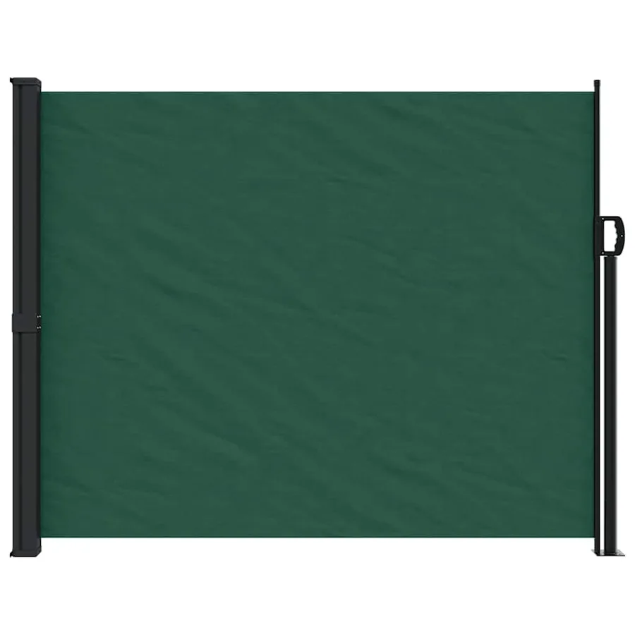 Auvent latéral rétractable vert foncé 160x600 cm - 3