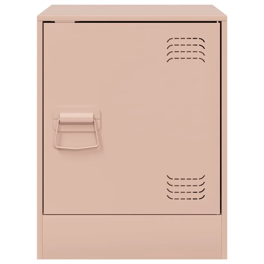 Tables de chevet 2 pcs rose 34,5x39x44 cm acier - 5