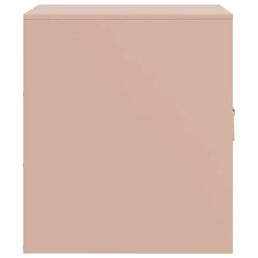Tables de chevet 2 pcs rose 34,5x39x44 cm acier - 8