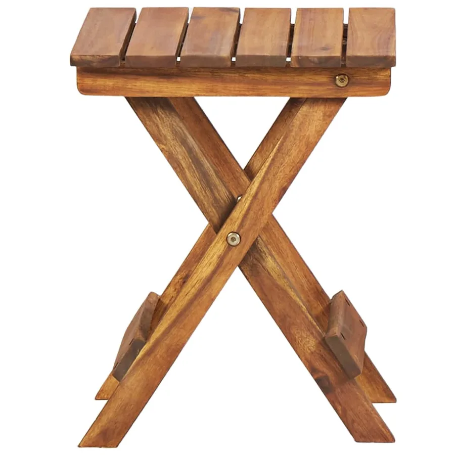 Support pour plantes 30x30x38 cm Bois d'acacia solide - 3