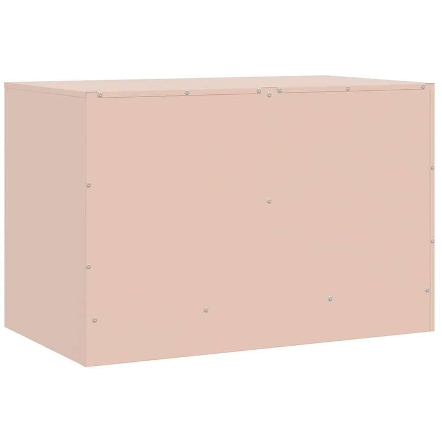 Meuble TV rose 67x39x44 cm acier - 8