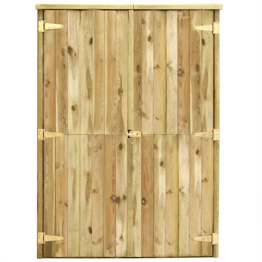 Garden tool shed 123x50x171 cm Impregnated pinewood - 3