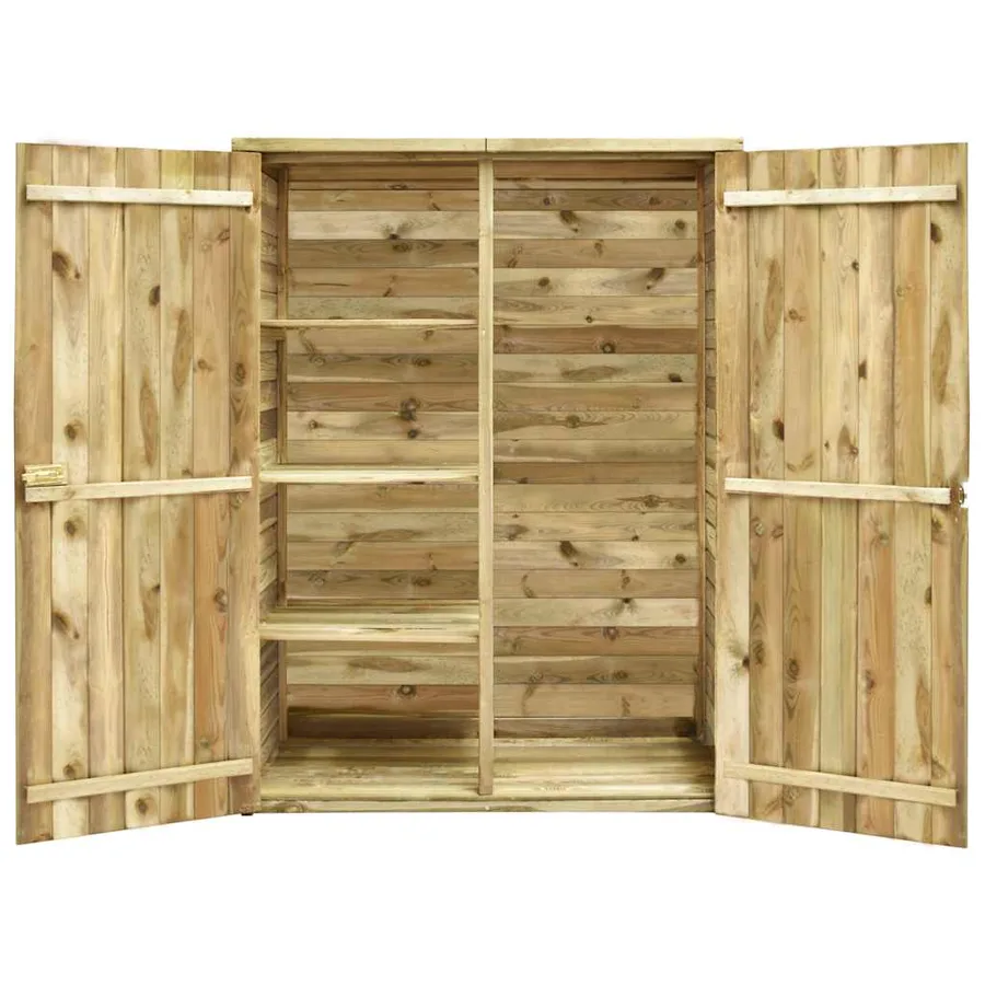 Garden tool shed 123x50x171 cm Impregnated pinewood - 4