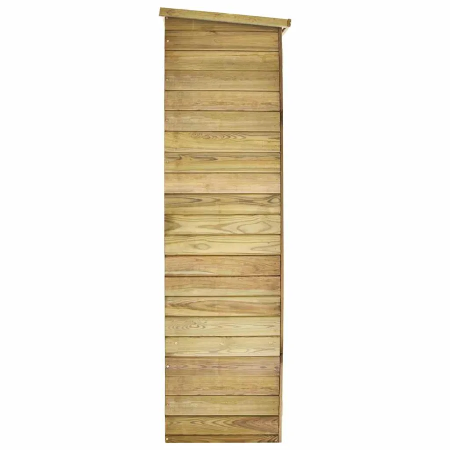 Abri à outils de jardin 123x50x171 cm Pinède imprégnée - 5