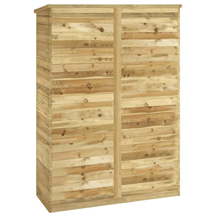 Abri à outils de jardin 123x50x171 cm Pinède imprégnée - 6