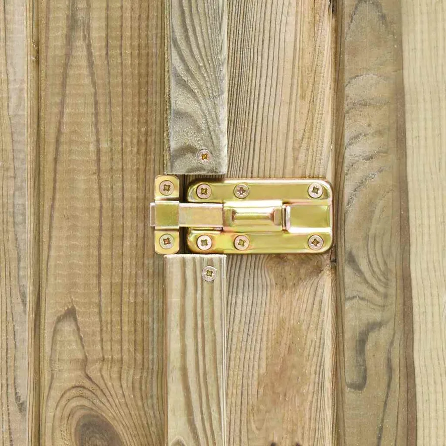 Abri à outils de jardin 123x50x171 cm Pinède imprégnée - 8