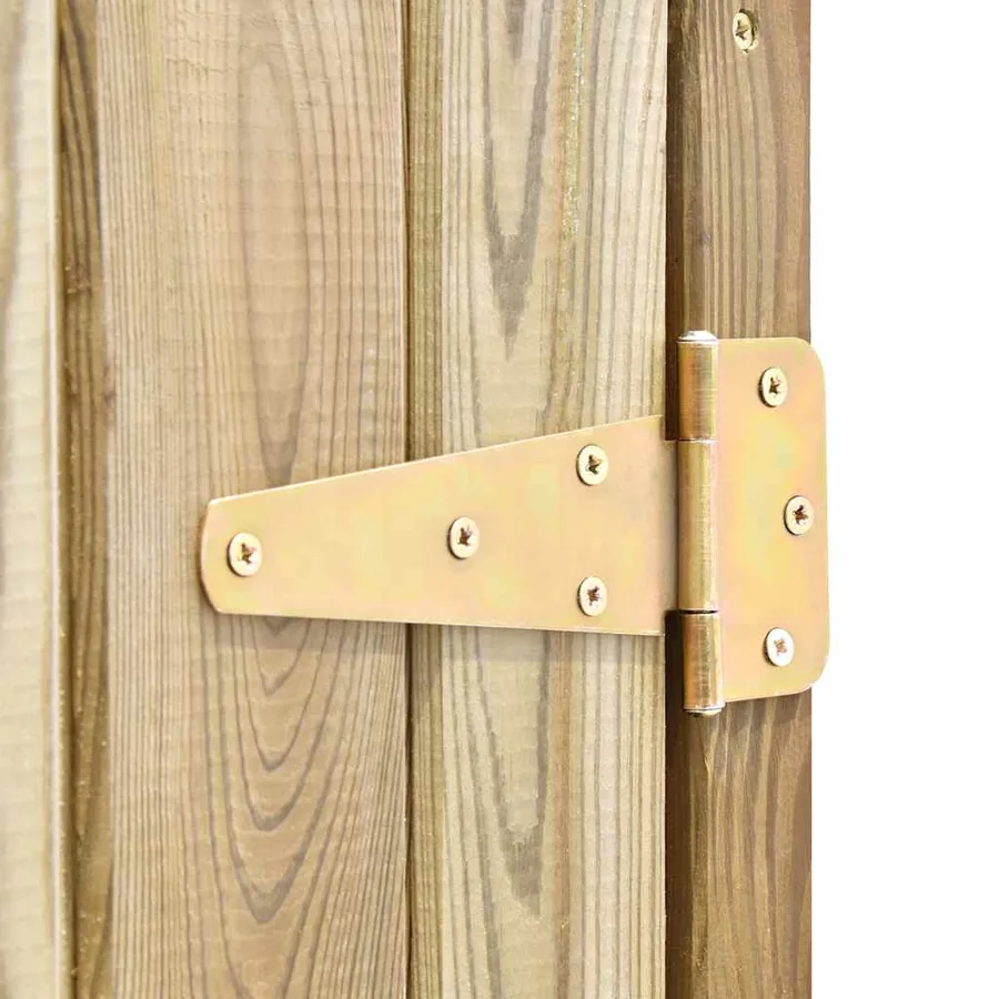 Abri à outils de jardin 123x50x171 cm Pinède imprégnée - 9