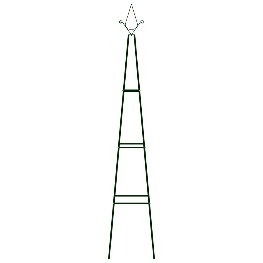 Climbing plant supports 2 pcs Dark green 35x35x195 cm Iron - 2