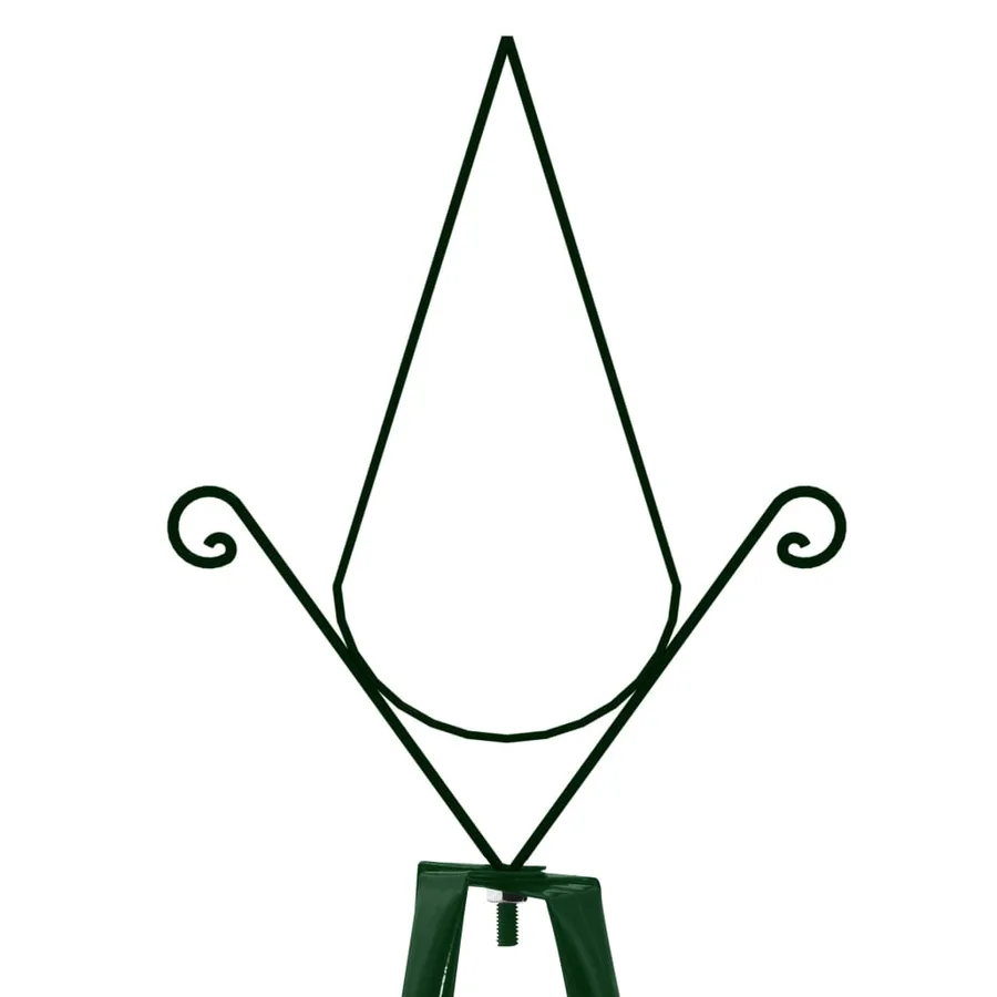 Climbing plant supports 2 pcs Dark green 35x35x195 cm Iron - 4