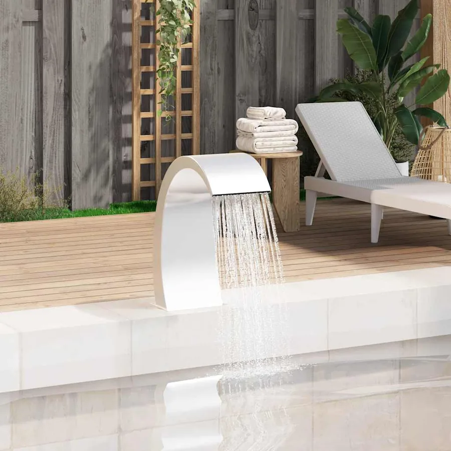 Fontaine de piscine 22x60x70 cm acier inoxydable 304