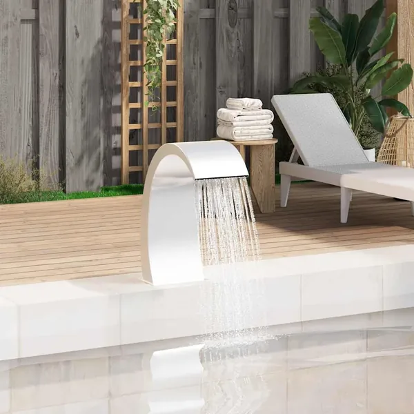 Fontaine de piscine 22x60x70 cm acier inoxydable 304