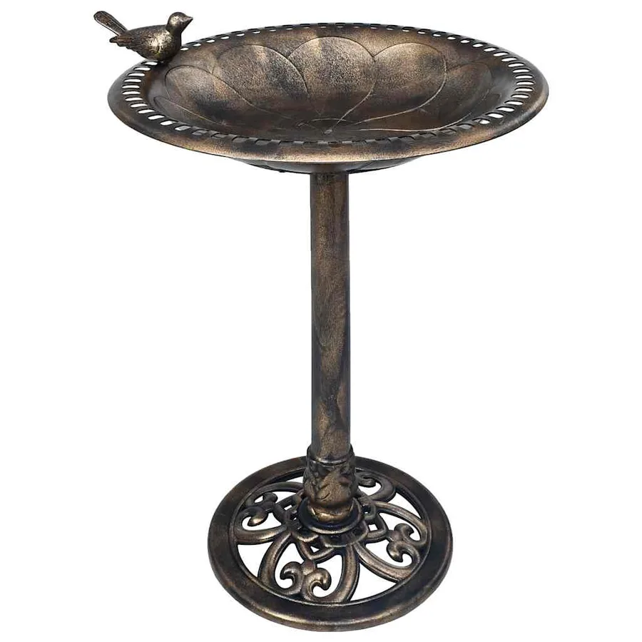 Baignoire de jardin pour oiseaux Bronze Plastique - 2