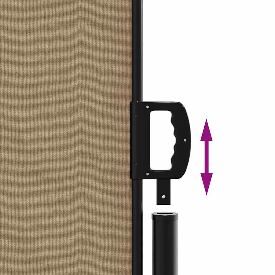 Auvent latéral rétractable taupe 100x300 cm - 6