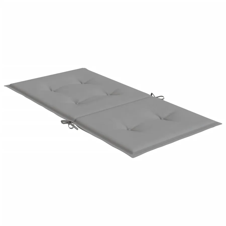 Coussins de chaise de jardin à dossier bas lot de 4 gris - 6