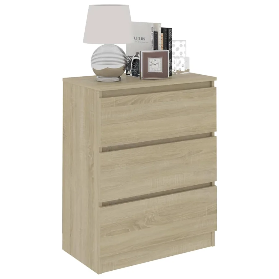 Buffet Chêne sonoma 60x35x76 cm Bois d'ingénierie - 3