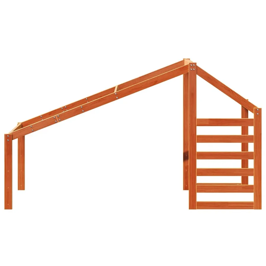 Toit de lit pour enfants 188x97x113 cm bois de pin massif - 4