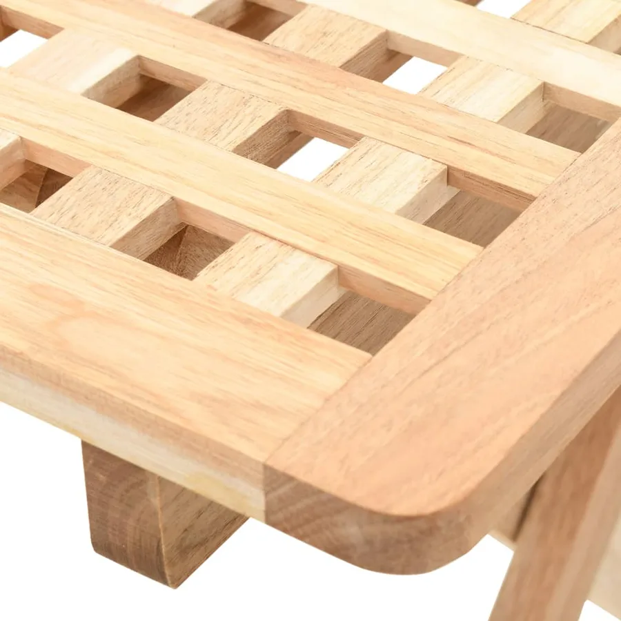 Table d'appoint pliante 50 x 50 x 49 cm Bois de noyer massif - 5