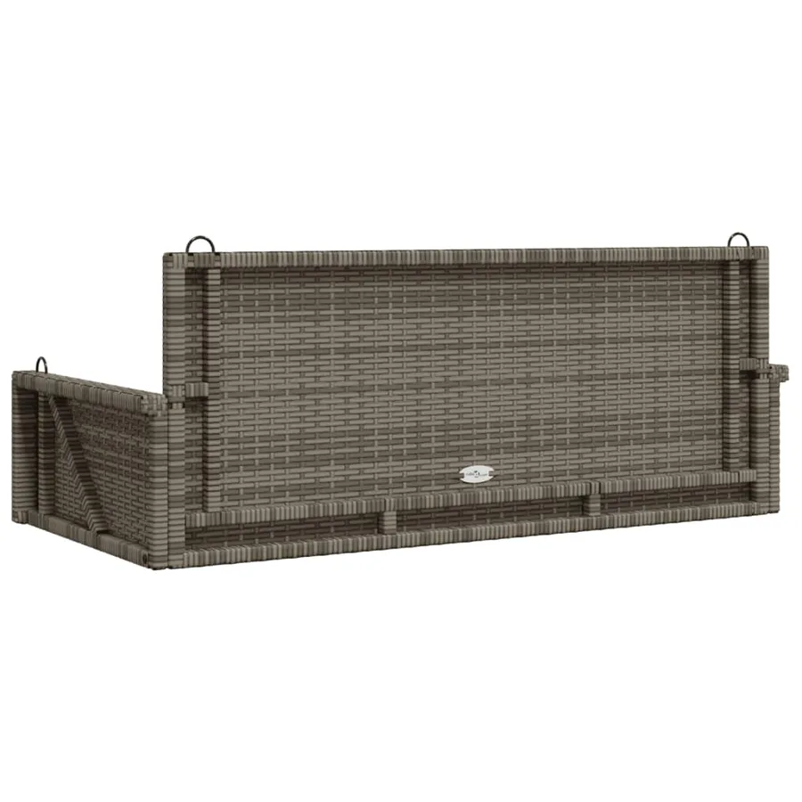 Balancelle gris 119x56x48 cm résine tressée - 6