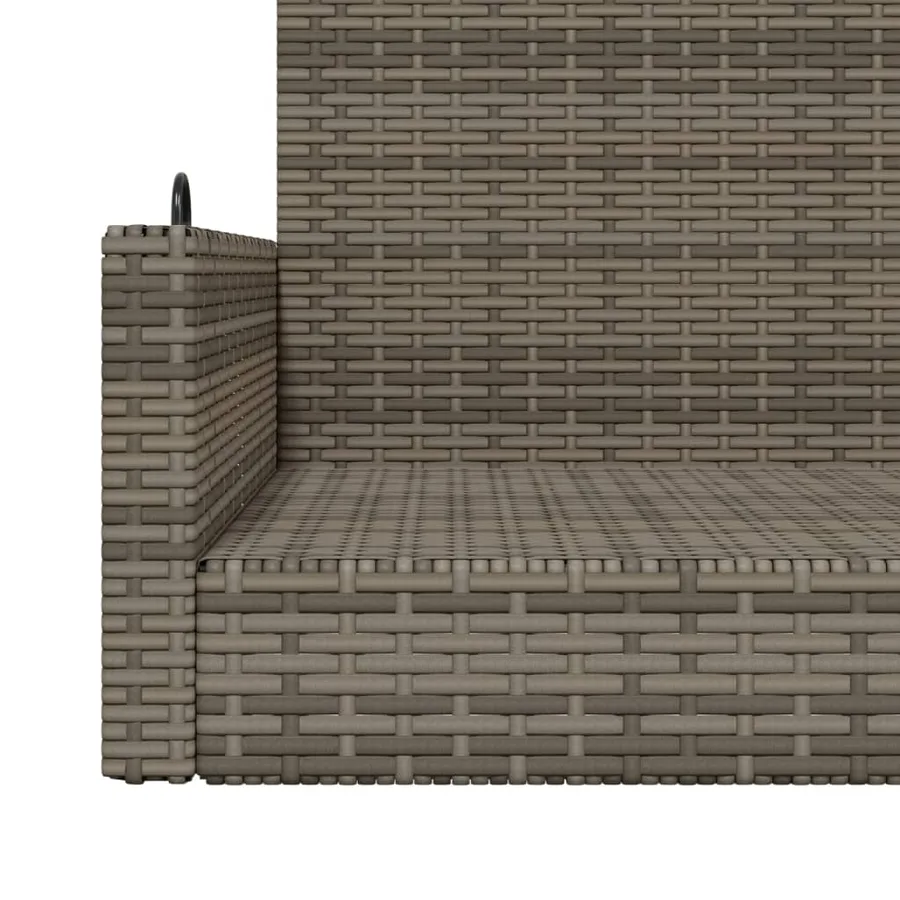 Balancelle gris 119x56x48 cm résine tressée - 8