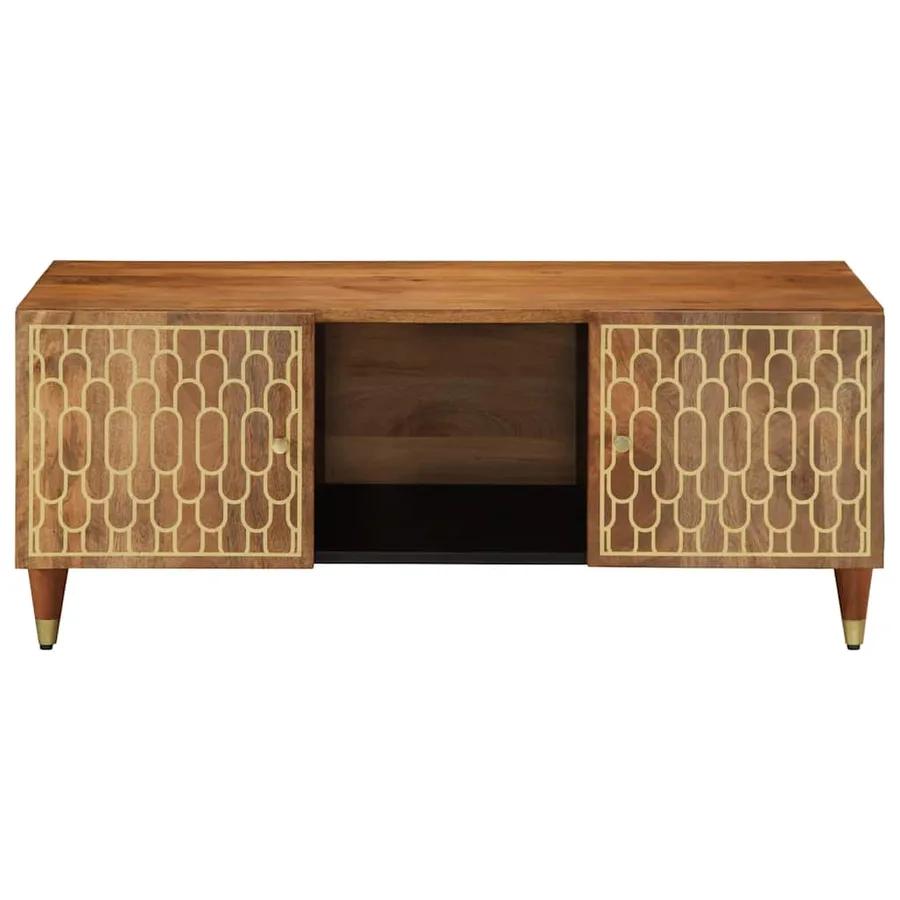 Table basse 100x54x40 cm bois de manguier massif - 2
