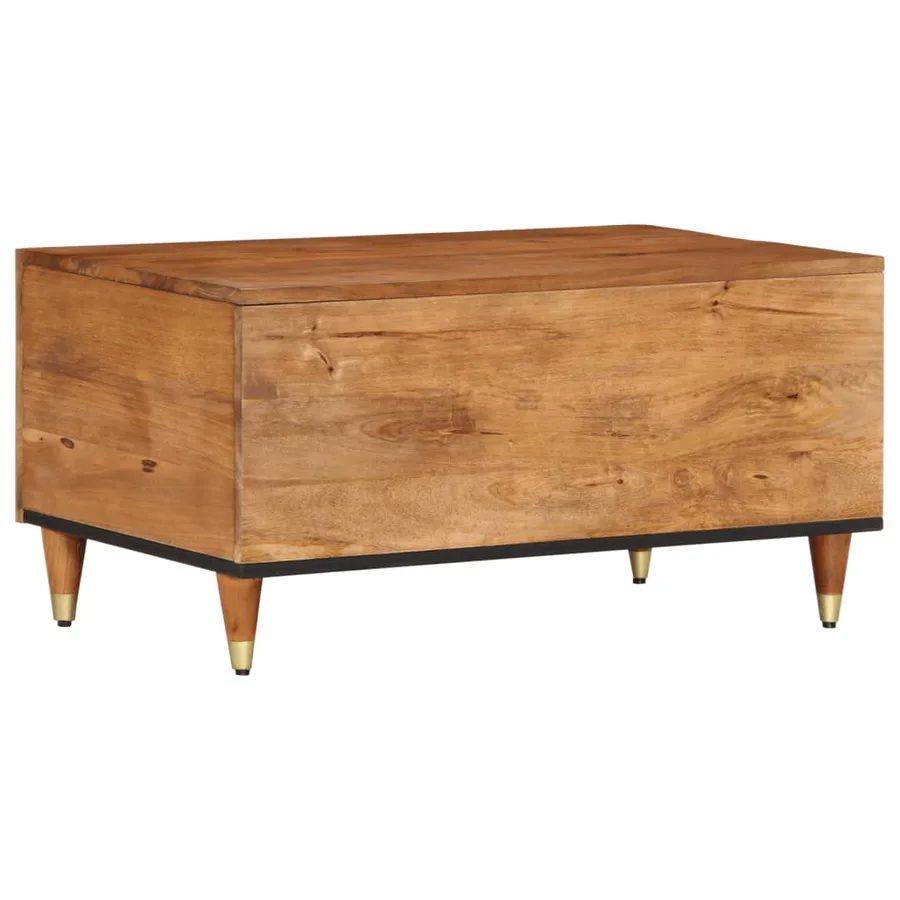 Table basse 80x50x40 cm bois de manguier massif - 5