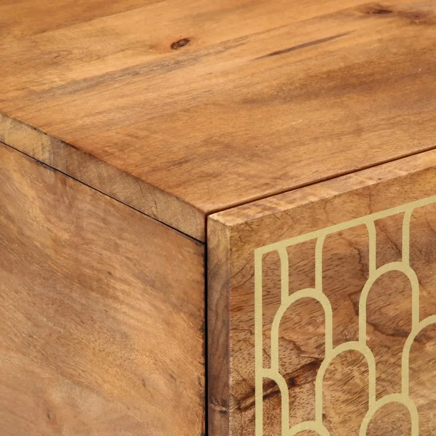 Table basse 80x50x40 cm bois de manguier massif - 7