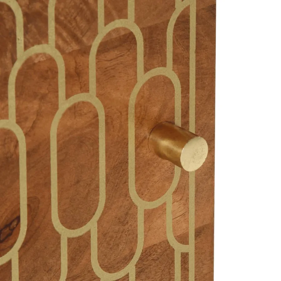 Table de chevet 40x33x46 cm Bois de manguier solide - 9