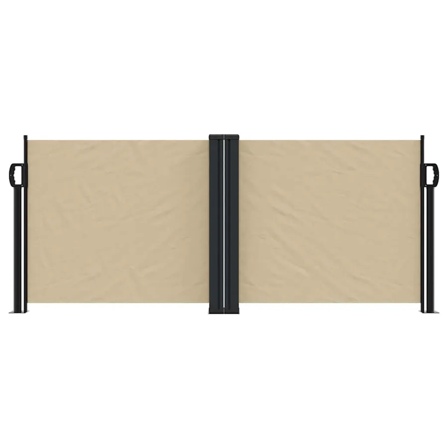 Auvent latéral rétractable beige 100x600 cm - 3