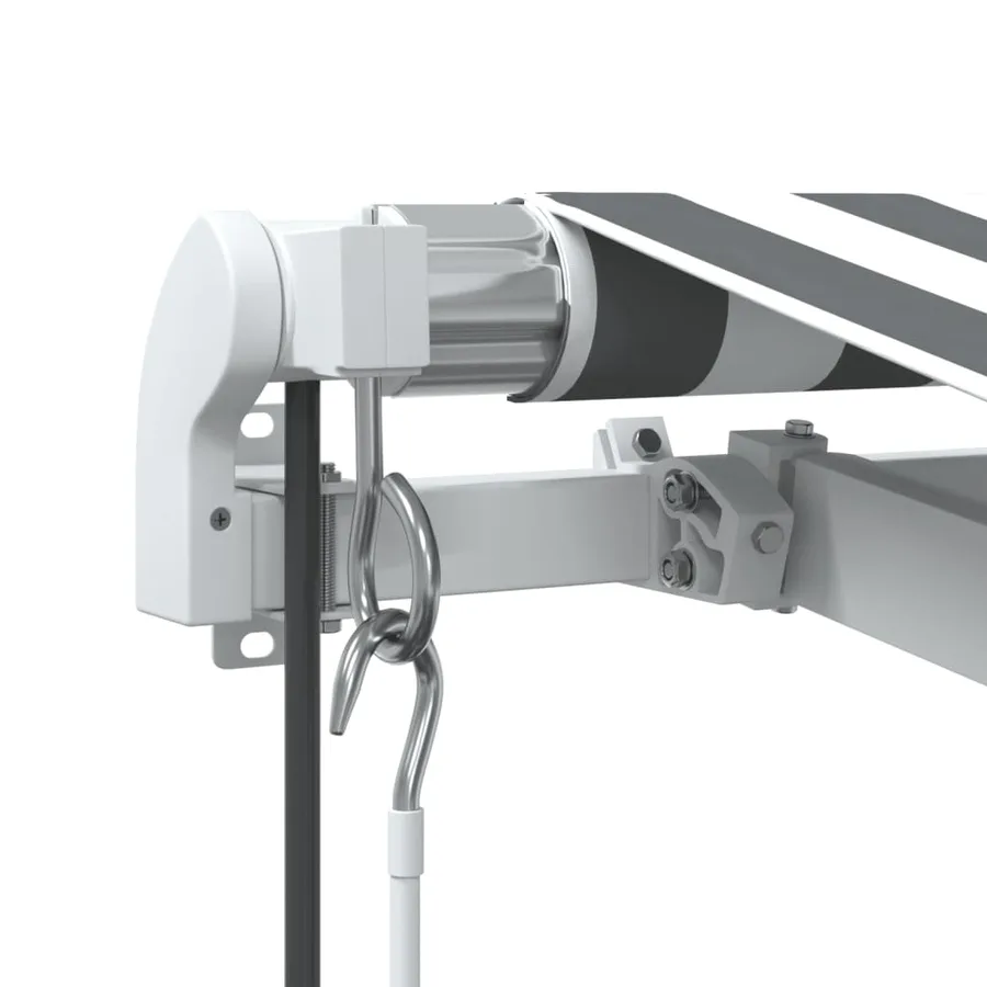 Auvent rétractable automatique avec LED anthracite et blanc - 11