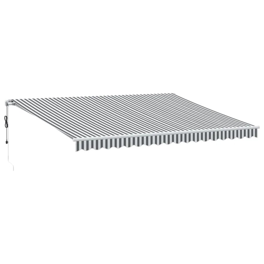 Auvent rétractable automatique avec LED anthracite et blanc - 2