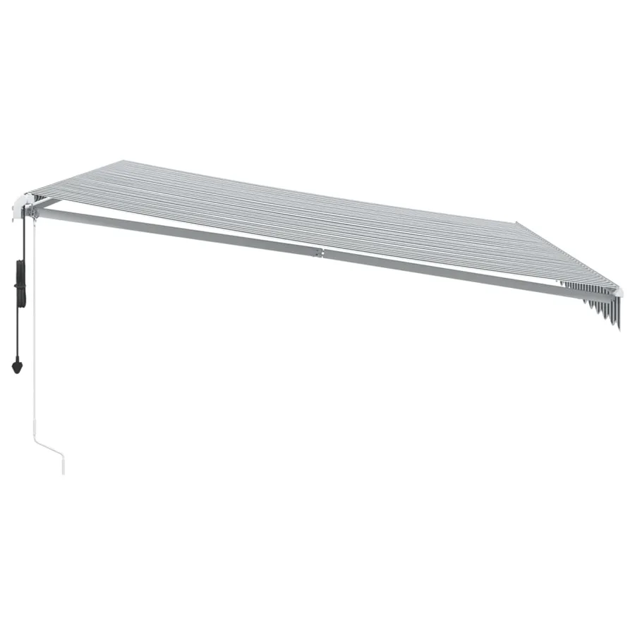 Auvent rétractable automatique avec LED anthracite et blanc - 5