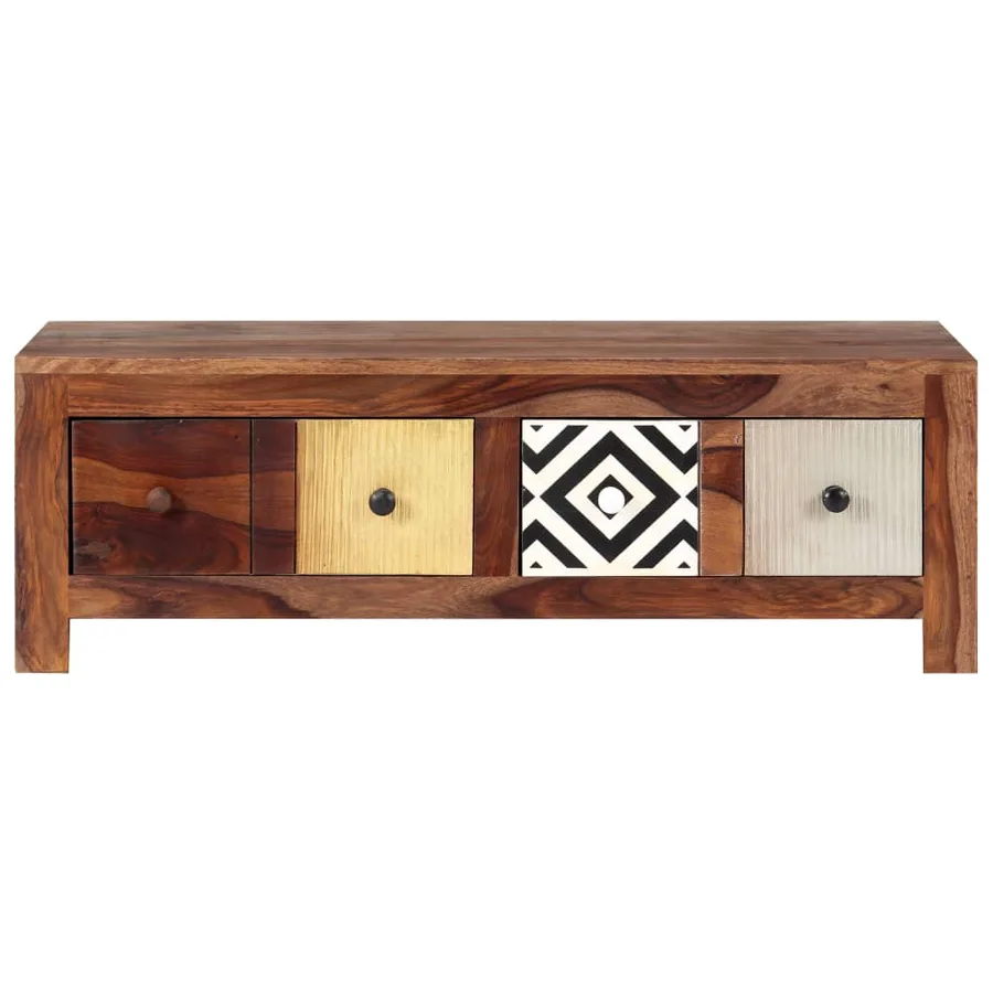 Table basse 90x50x30 cm Bois massif - 2