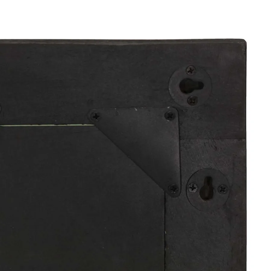 Miroir de bain 50x70x2,5 cm bois de manguier massif et verre - 8
