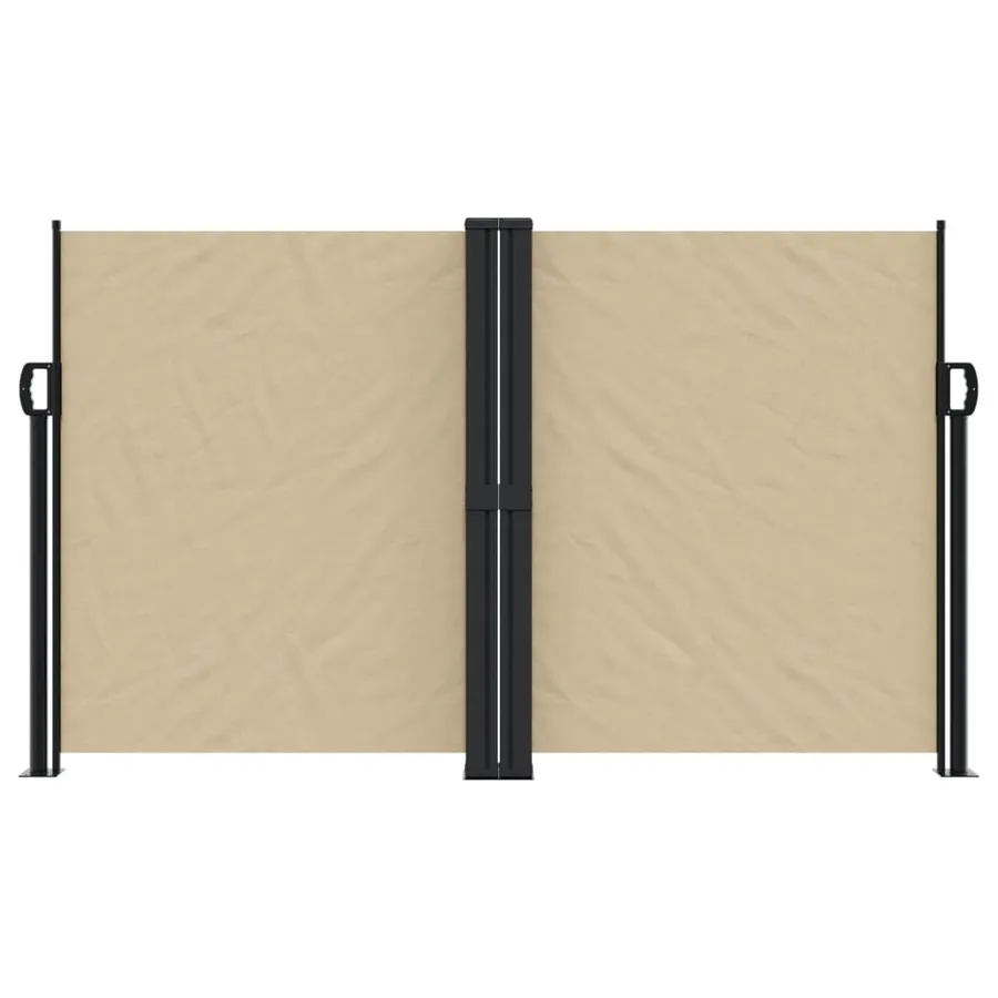 Auvent latéral rétractable beige 140x600 cm - 3