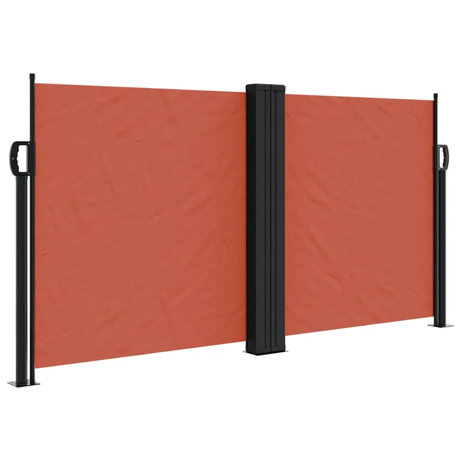 Auvent latéral rétractable terre cuite 120x600 cm - 2