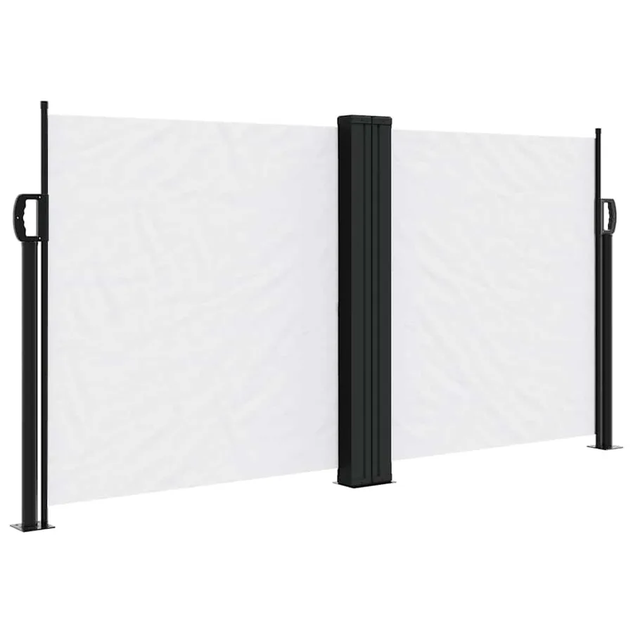 Auvent latéral rétractable blanc 120x1000 cm - 2