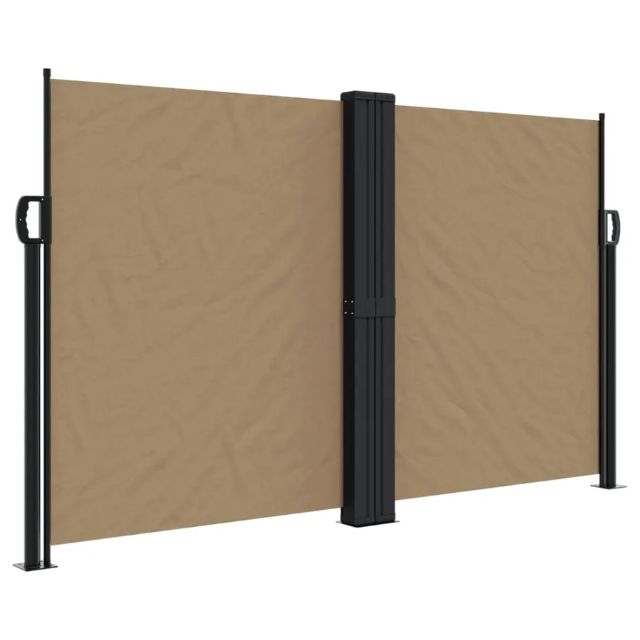 Auvent latéral rétractable taupe 140x1200 cm - 2