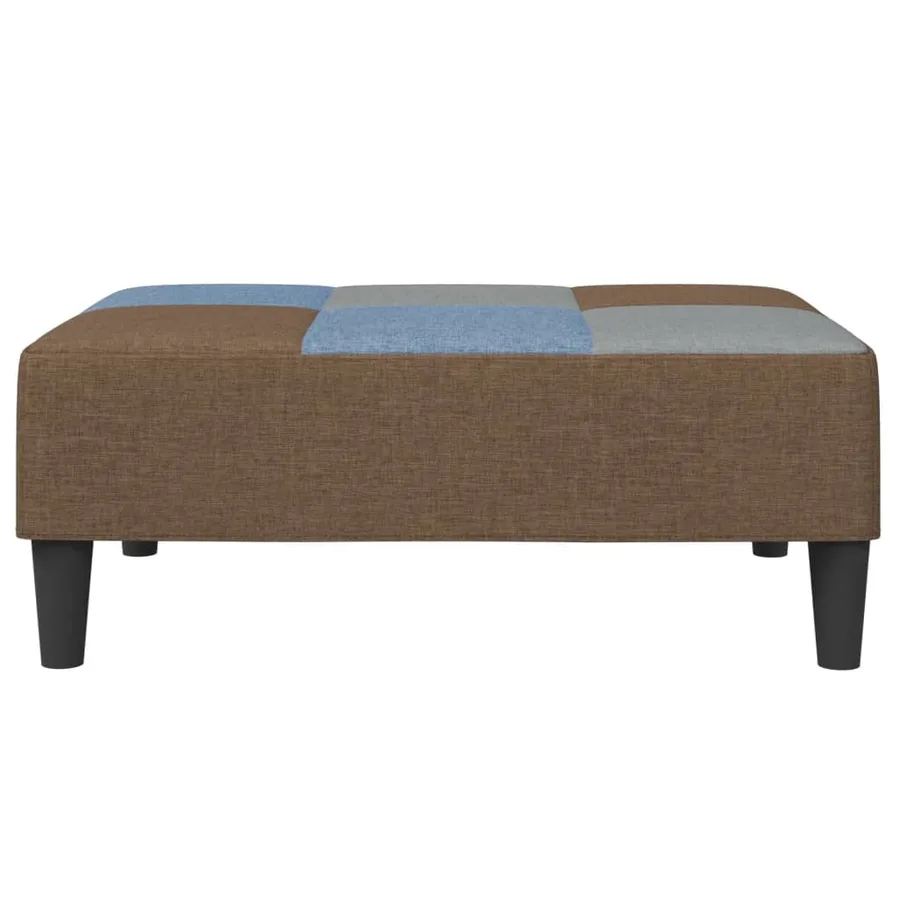 Repose-pied patchwork 77x55x31 cm tissu - 4