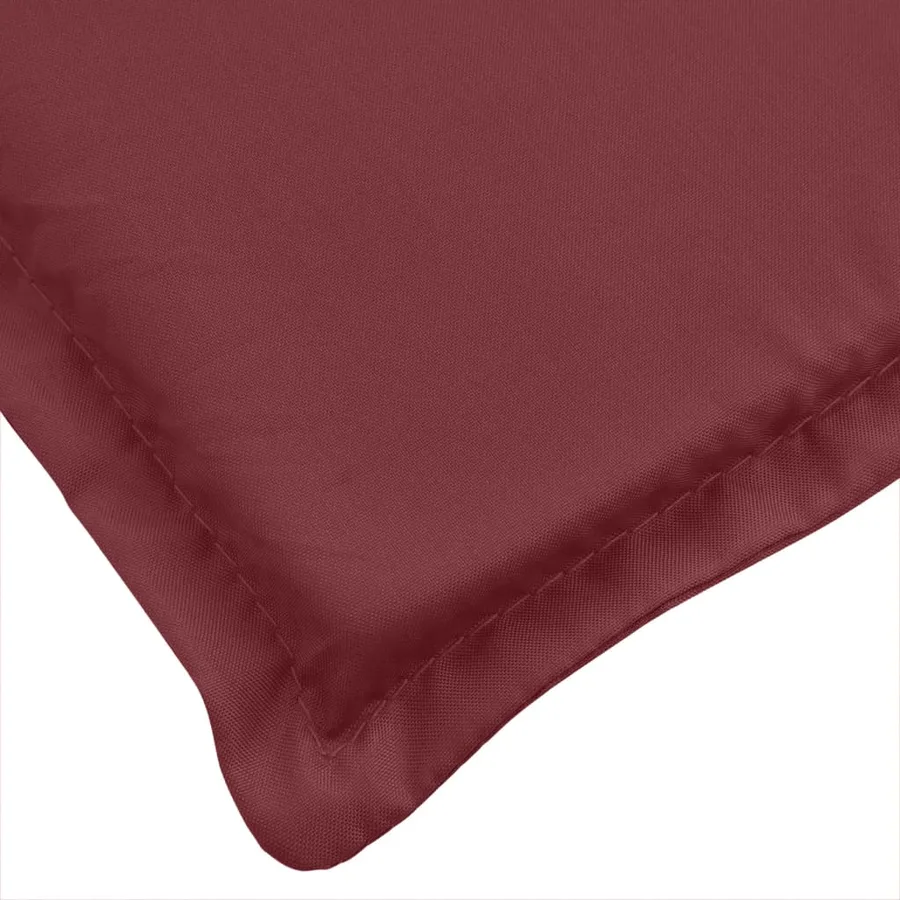 Coussins de chaise dossier haut lot de 4 rouge bordeaux mélangé - 9