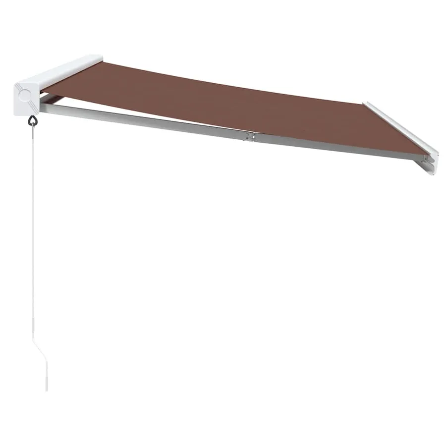 Auvent manuel rétractable marron 350x250 cm - 4