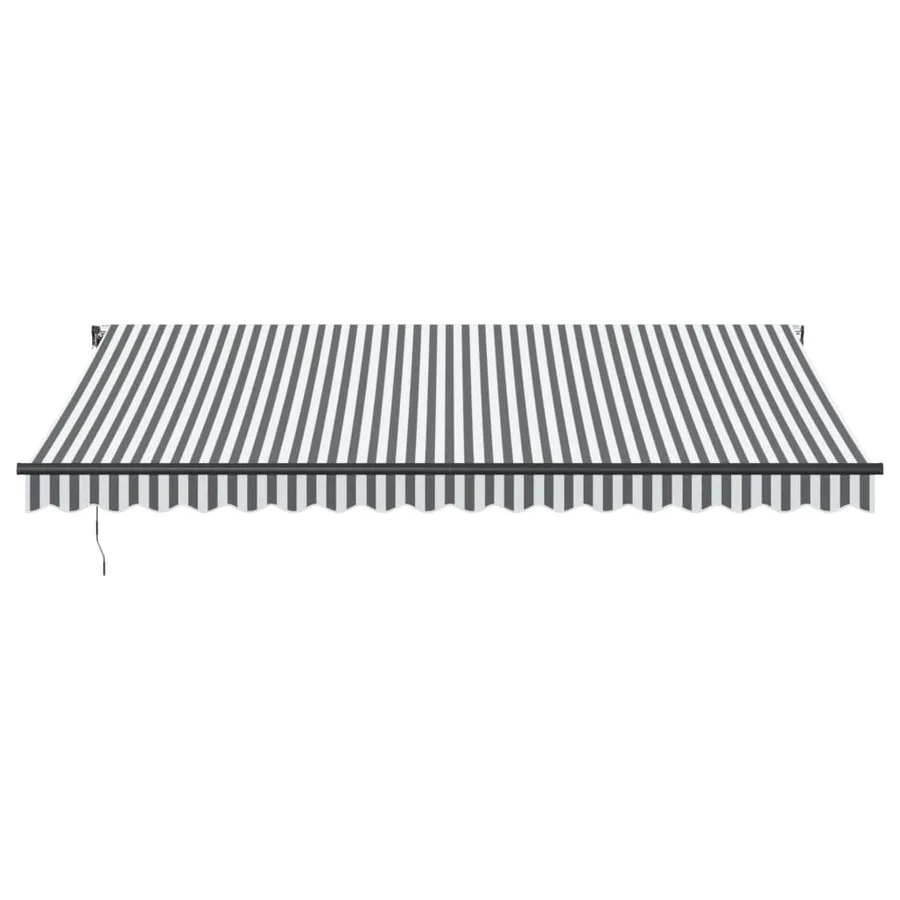 Auvent rétractable automatique anthracite et blanc 450x350 cm - 3