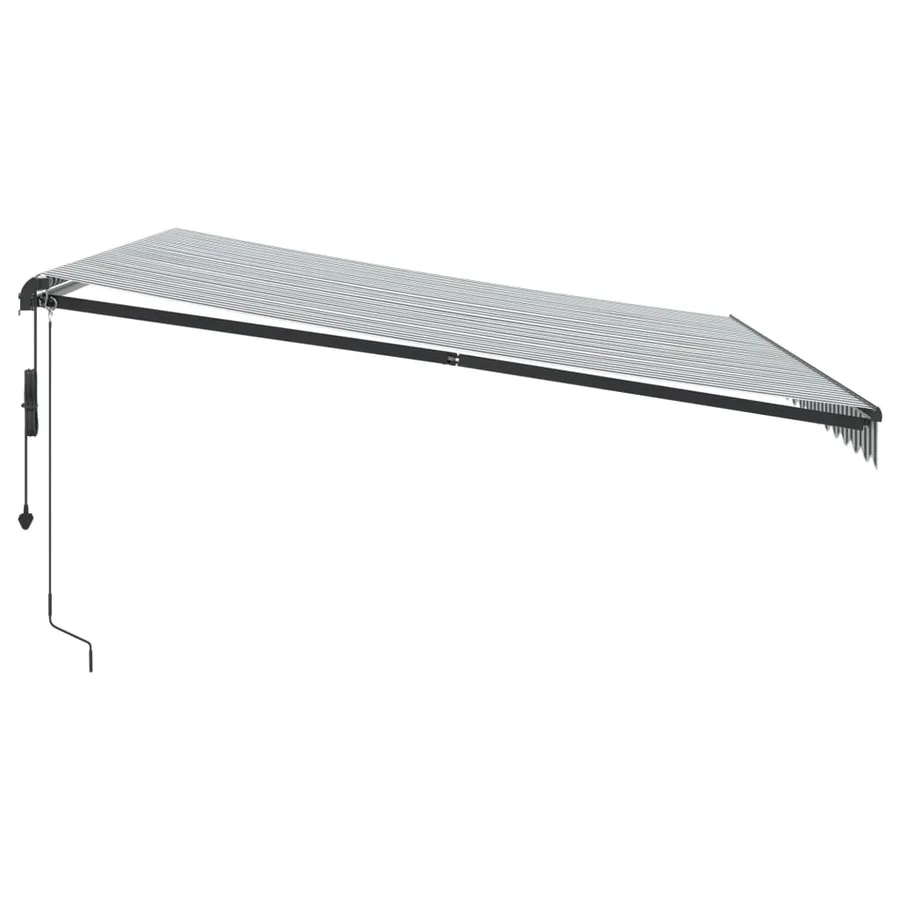 Auvent rétractable automatique anthracite et blanc 450x350 cm - 4