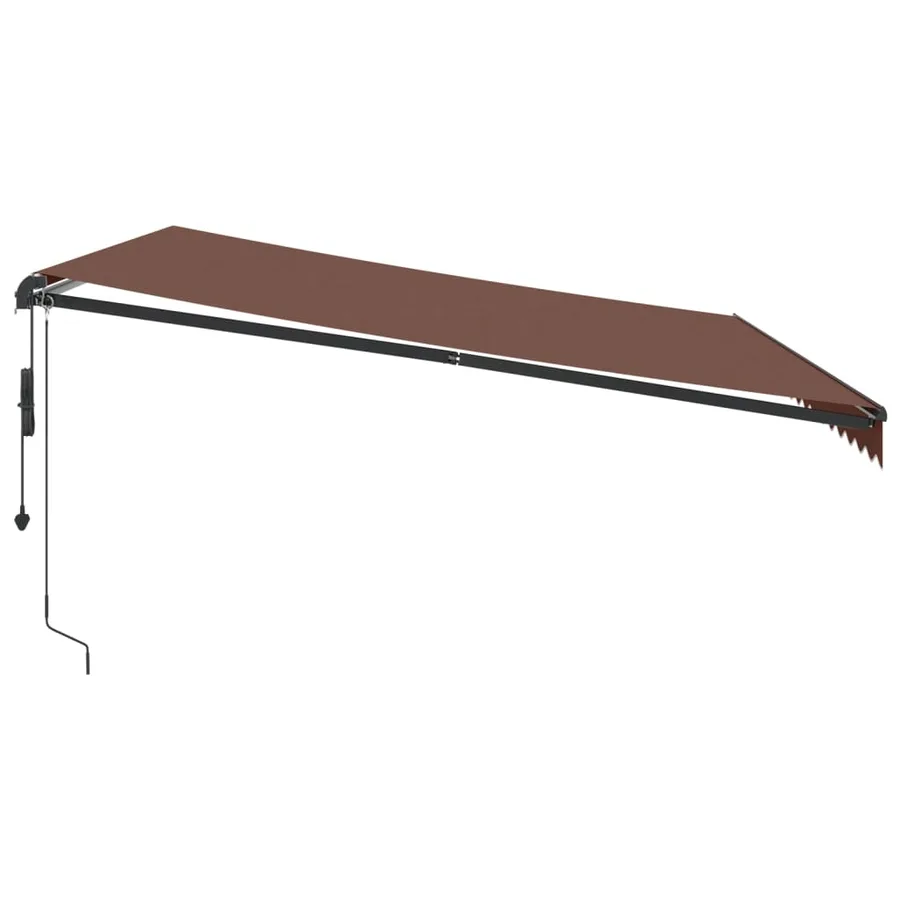 Auvent rétractable automatique marron 450x350 cm - 4