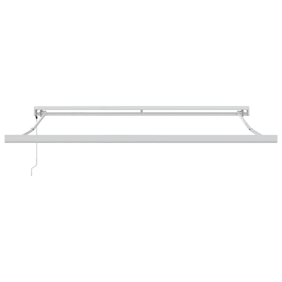 Auvent rétractable anthracite/blanc 3x2,5 m tissu et aluminium - 7
