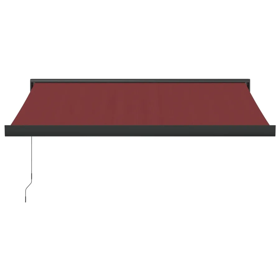 Auvent manuel rétractable bordeaux 350x250 cm - 3