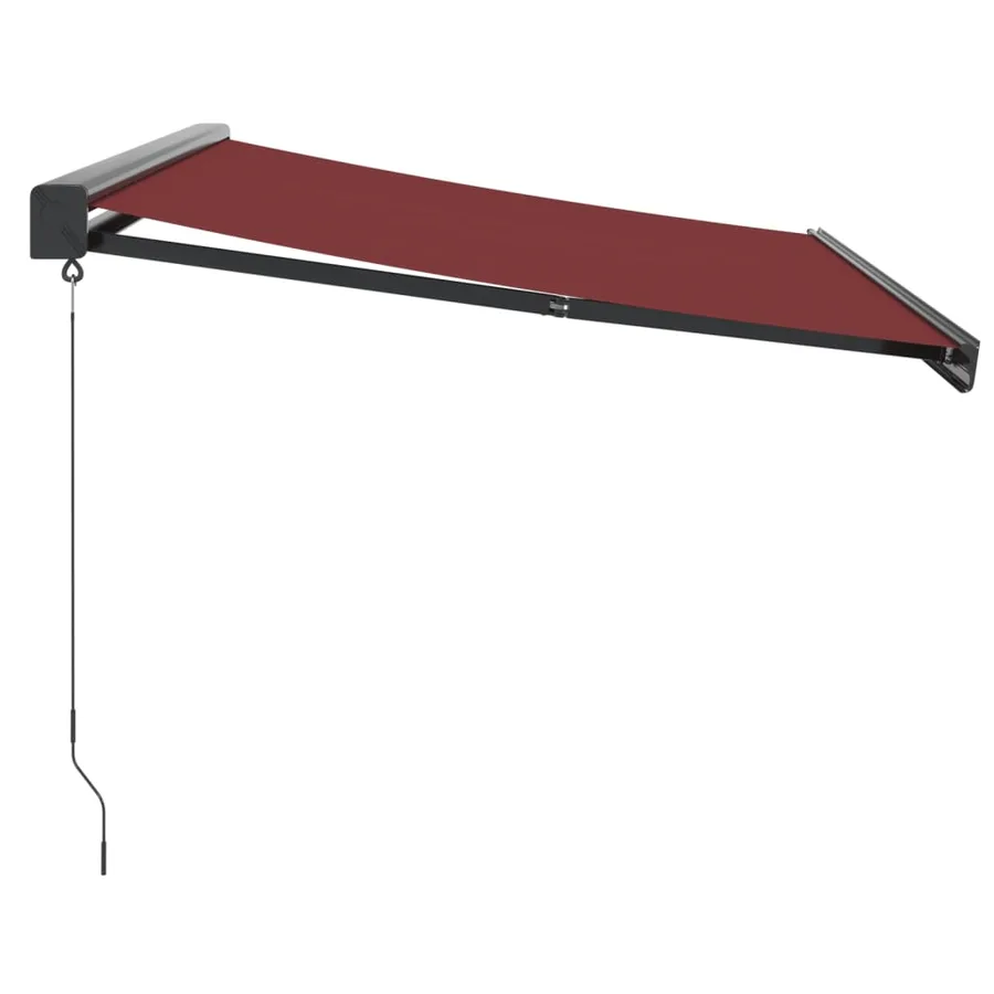 Auvent manuel rétractable bordeaux 350x250 cm - 4